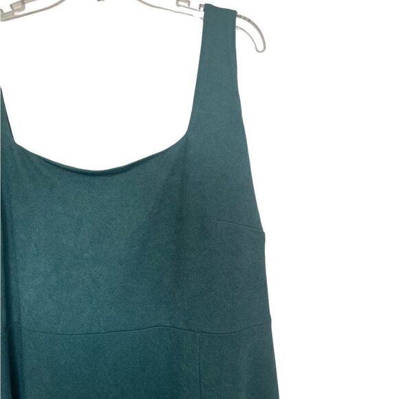 Birdy Grey Crepe Sea Glass Alex Convertible Formal Maxi Gown Slit Dress Size 3X - Picture 6 of 11